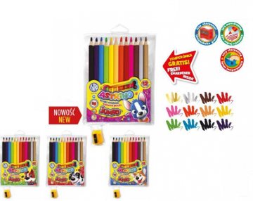 KREDKI OŁÓWKOWE ASTRINO OKR. JUMBO 12KOL.DR.+TEMP.