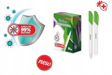 DŁUGOPIS JEDNORAZOWY NIEBIESKI ANTIBACTERIAL