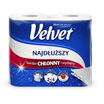 RĘCZNIK VELVET NAJDŁUŻSZY CZYSTA BIEL 2szt
