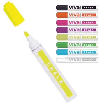 VIVA Marker kredowy żółty kreda w płynie do szyb