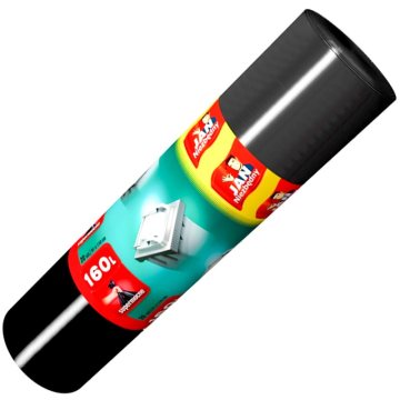 WORKI NA ŚMIECI 160L 10 SZT JN CZARNE SUPER MOCNE