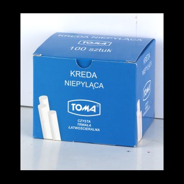 KREDA SZKOLNA BIAŁA TOMA 100SZT NIEPYLĄCA