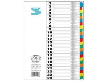 PRZEKŁADKI TRES A4 LAMINOWANE  1-24