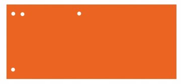 TRES przekładka kart.INTENS 240x105 (100) pomarań