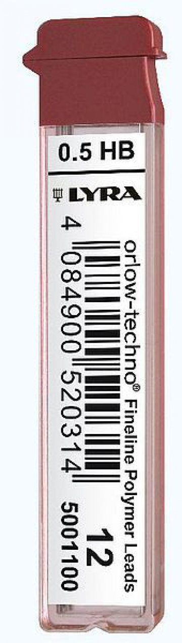 WKŁAD DO OŁÓWKA 0,5 2B LYRA GRAFIT