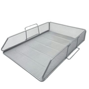 TRES SZUFLADA SREBRNA 34X28,5X7,5CM