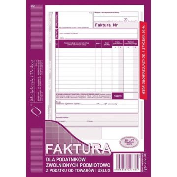 D FAKTURA A5 2SKŁ.ZWOL.VAT.202-3E