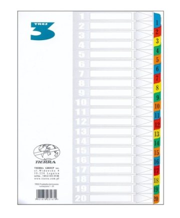 PRZEKŁADKI TRES LAMIN 1-20 NUMER.