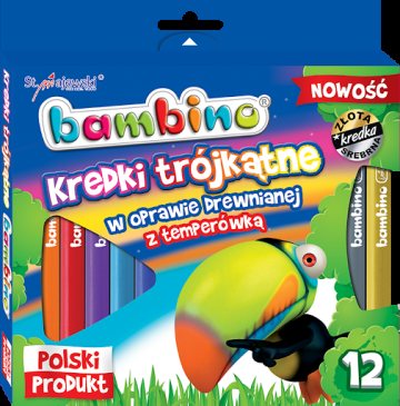 BAMBINO KREDKI TRÓJKĄTNE 12 JUMBO