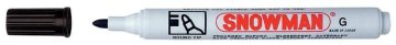 Marker  SNOWMAN czarny okrągły