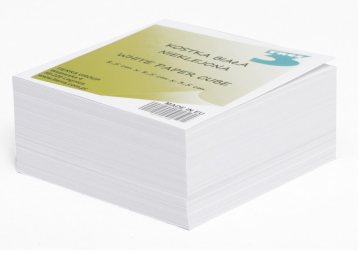 Kostka TRES biała klejona  85mm x 85mm