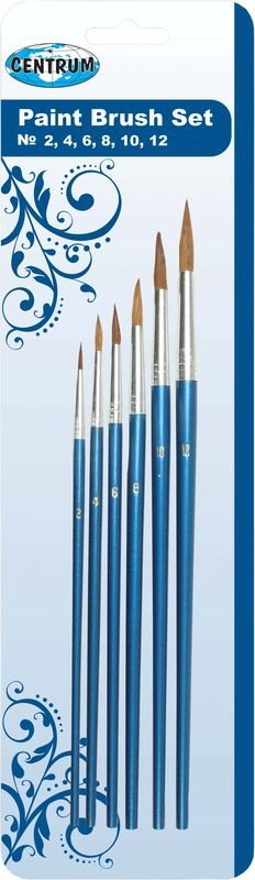 PĘDZLE CENTRUM OKRĄGŁE 6szt 80656