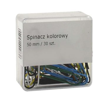 SPINACZE BIUROWE COLORPLUS 50MM 30SZT MIX KOLORÓW
