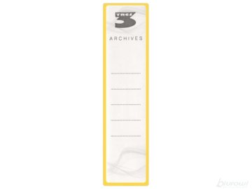 TRES Etykieta do segregatora 55x155 mm samop.12szt