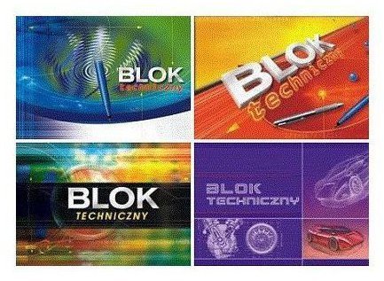 BLOK TECHNICZNY A3 BIAŁY