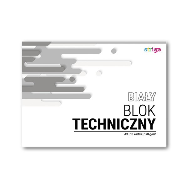 BLOK TECHNICZNY A3 BIAŁY