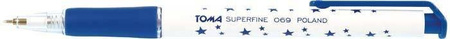 DŁUGOPIS TOMA SUPERFINE 069 AUTOMATYCZNY NIEBIESKI