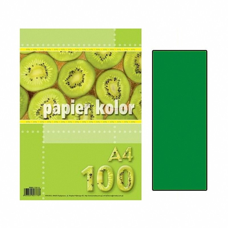 Papier Ksero Kreska A4 80g ciemny zielony  100ark