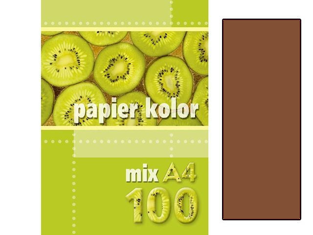 Papier Ksero Kreska A4 80g ciemny brązowy 100ark