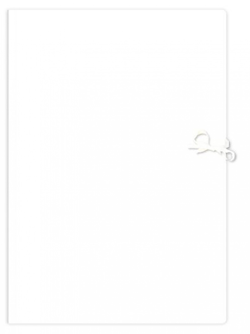 Teczka wiązana A4+ biała 350g Interdruk