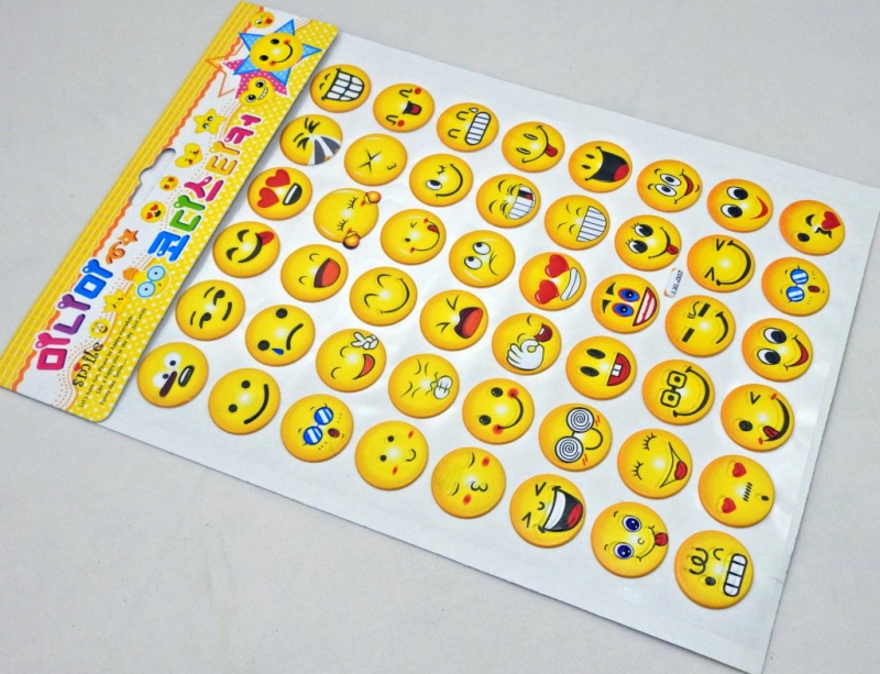 NAKLEJKI SMILE LXL LSD-001 EMOTKI BUŹKI HAPPY STIC