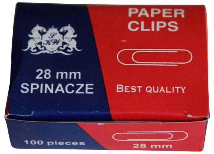 SPINACZE BIUROWE OKRĄGŁE R28 GRAND 100szt