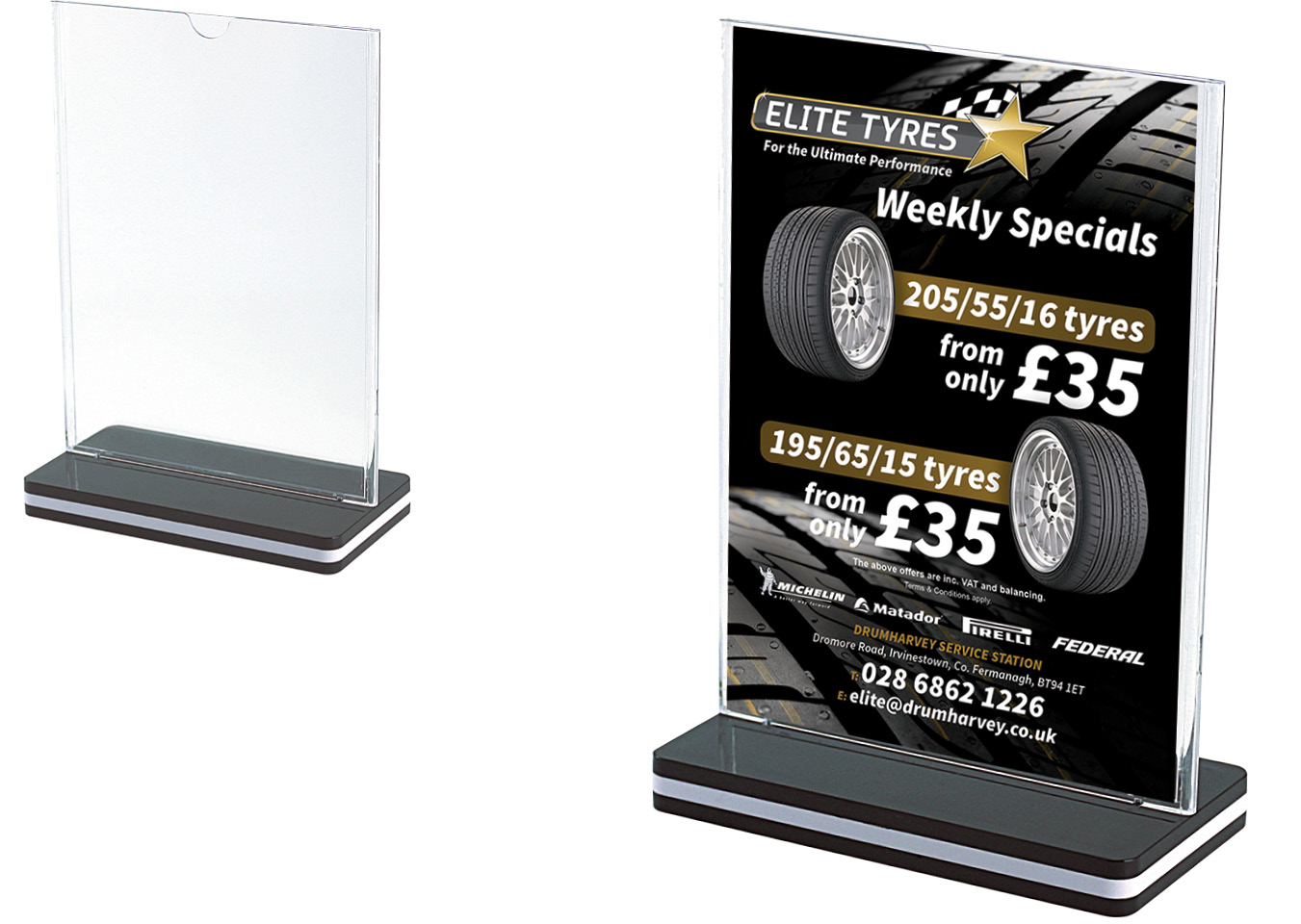 STOJAK NA ULOTKĘ A5 PION  J14.3117