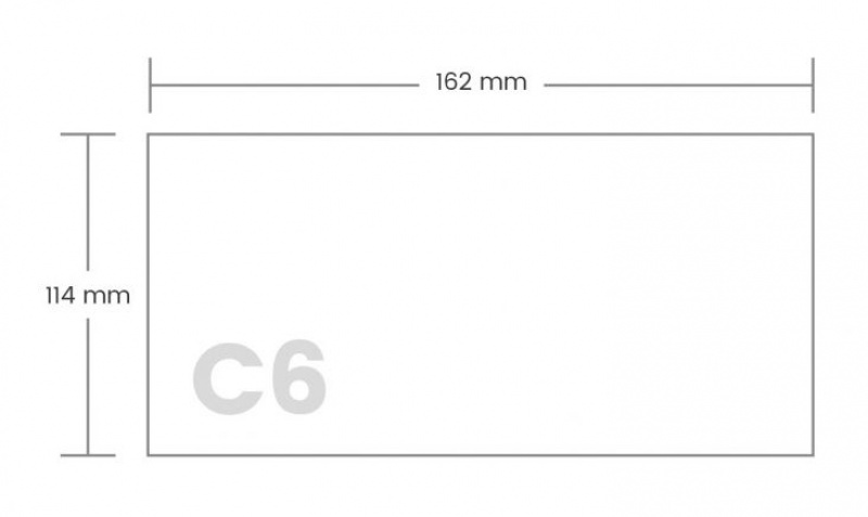 KOPERTA C-6 SK  BIAŁA 50 SZT