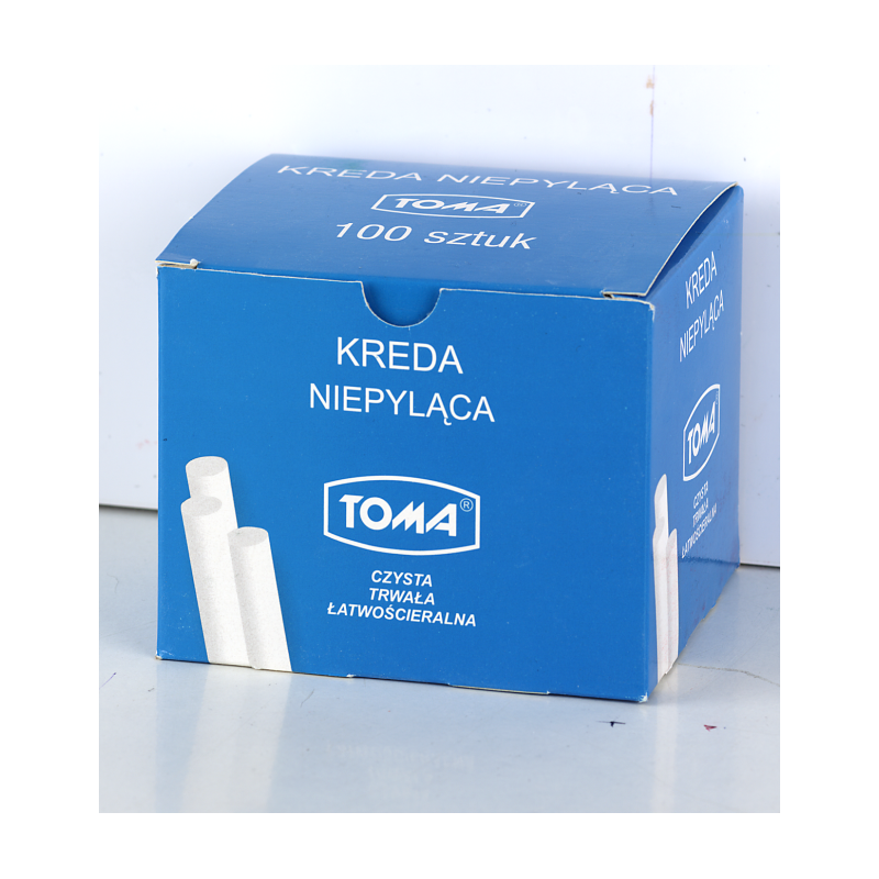 KREDA SZKOLNA BIAŁA TOMA 100SZT NIEPYLĄCA