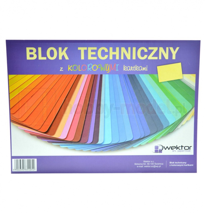 BLOK TECHNICZNY A3 KOLOR