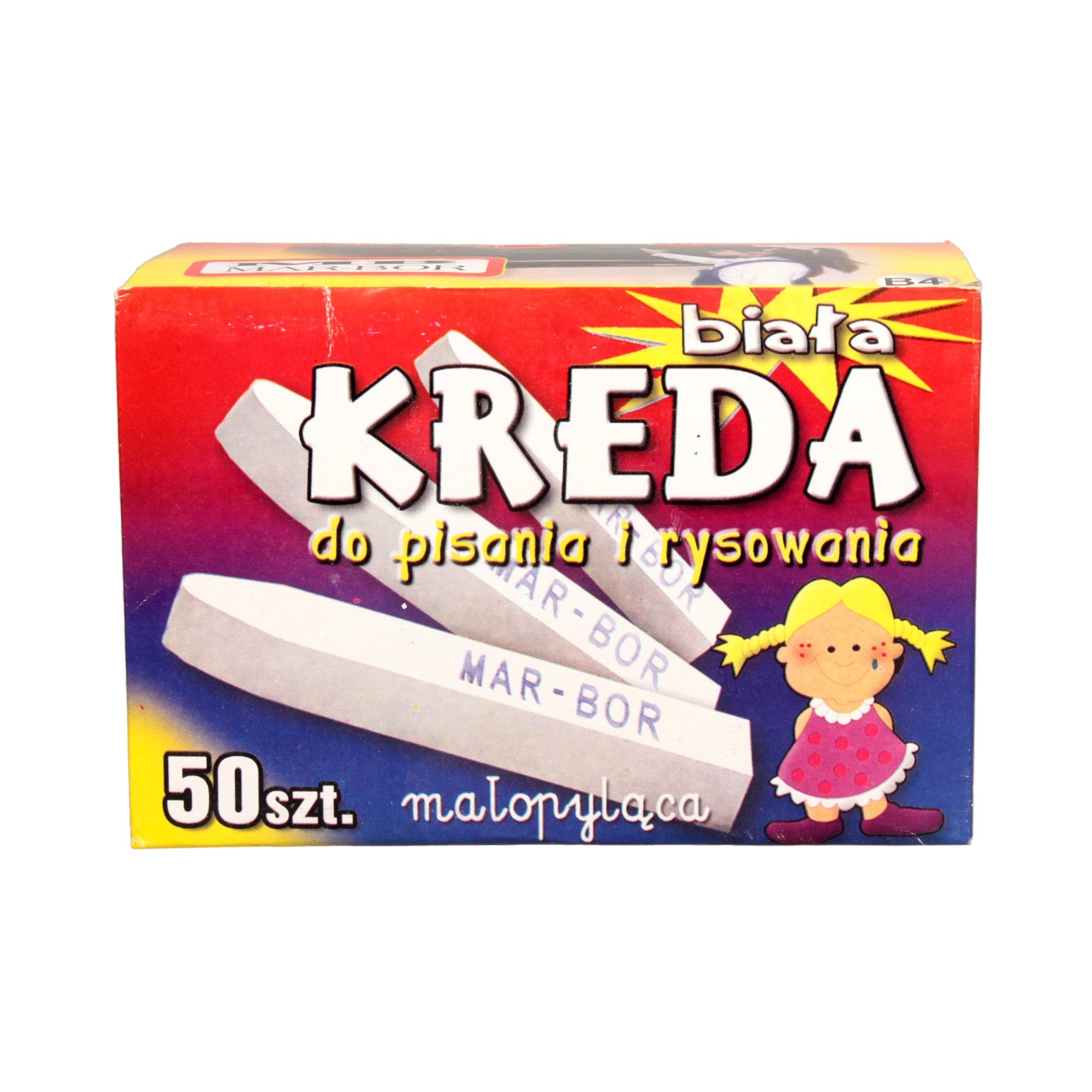 KREDA SZKOLNA BIAŁA  50SZT B4