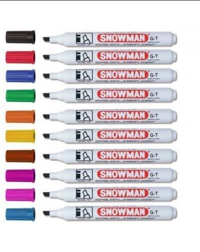 Marker permanentny SNOWMAN NIEBIESKI ścięty