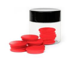 TRES Magnes 30 mm standard czerwony 10szt