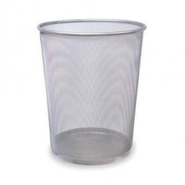 TRES Kosz okrągły standard  355x295mm SREBRNY