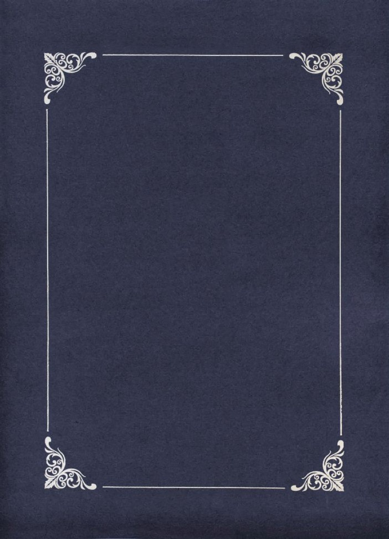 TECZKA NA DYPLOM GRANATOWA ZE SREBRNĄ RAMKĄ