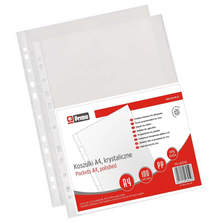KOSZULKA KRYSTALICZNA EPRIMO A4 100szt 40mic