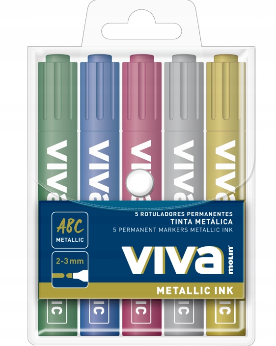 VIVA Marker permanentny metaliczny 5szt