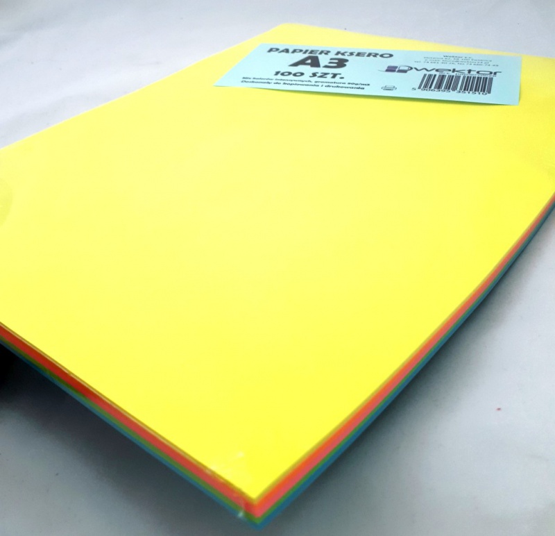 PAPIER KSERO MIX KOLORU A3 100szt