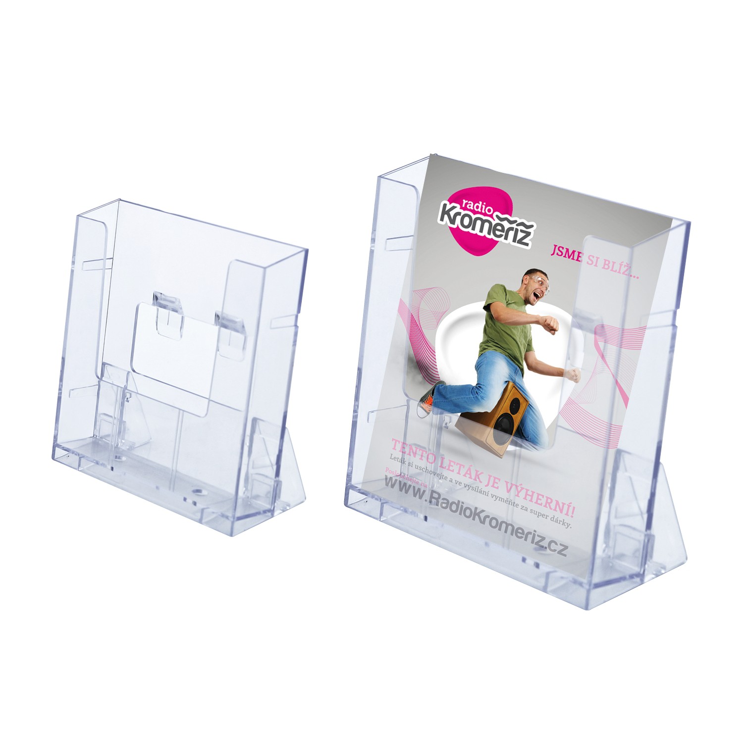 STOJAK PLASTIKOWY J14.2963. A5 NA ULOTKI A5