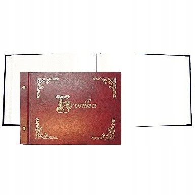 Kronika 345x255mm pozioma bordo zlocona