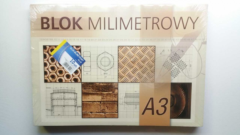 BLOK MILIMETROWY A3 20k