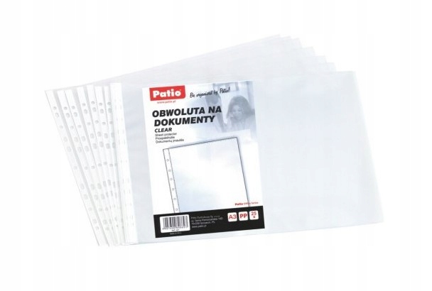 KOSZULKI A3 KRYSTALICZNE POZIOME PATIO 25szt