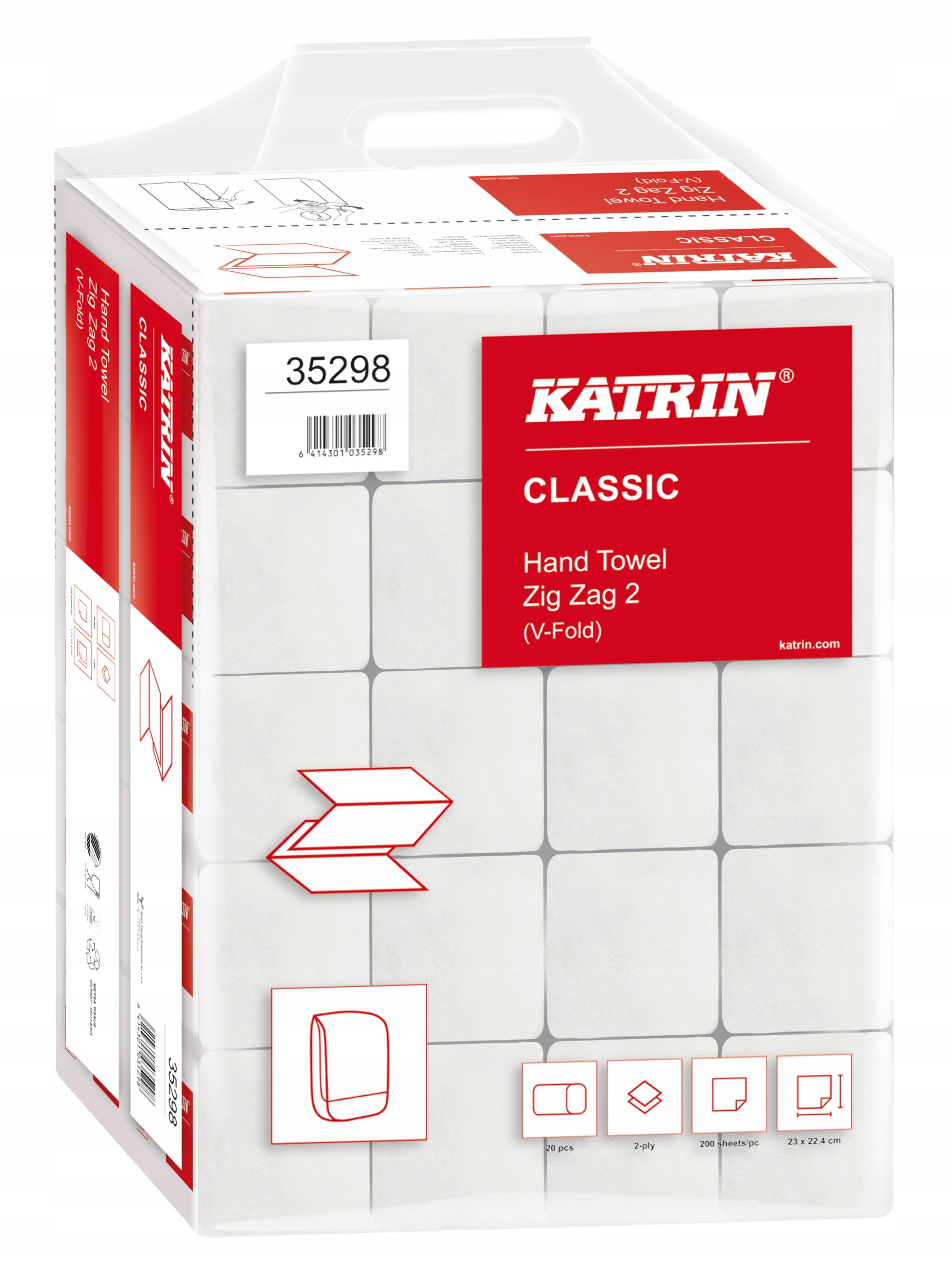RĘCZNIK ZZ KATRIN ZIG ZAG 35298 4000 listków