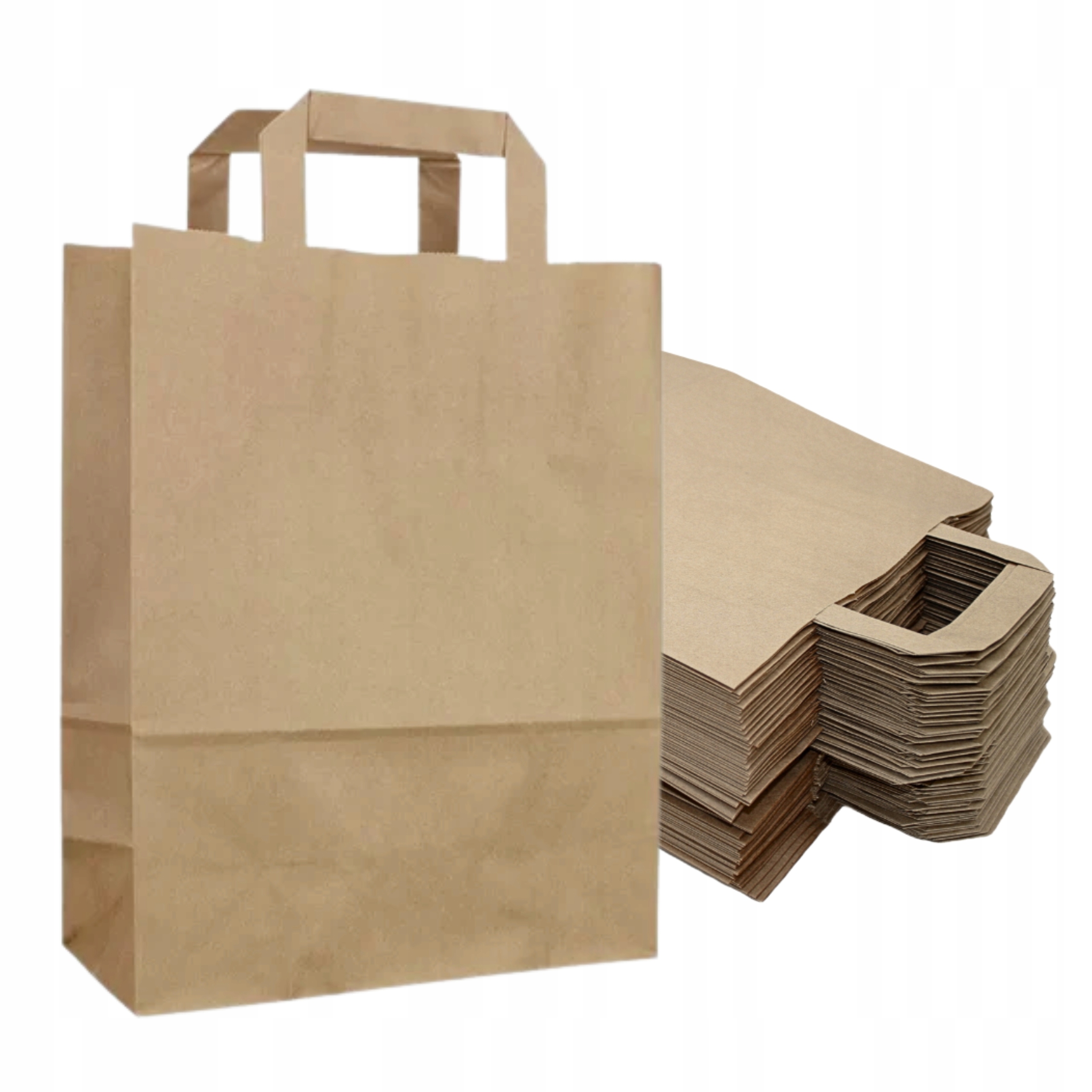 TORBA PAPIEROWA Z UCHEM 260X170/330cm brązowa