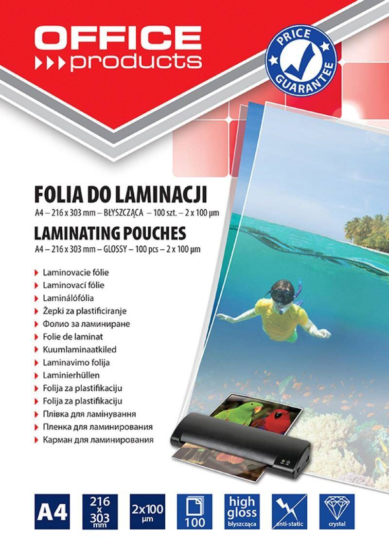 Folia do laminowania A4 100mic OFFICE PR. 100szt