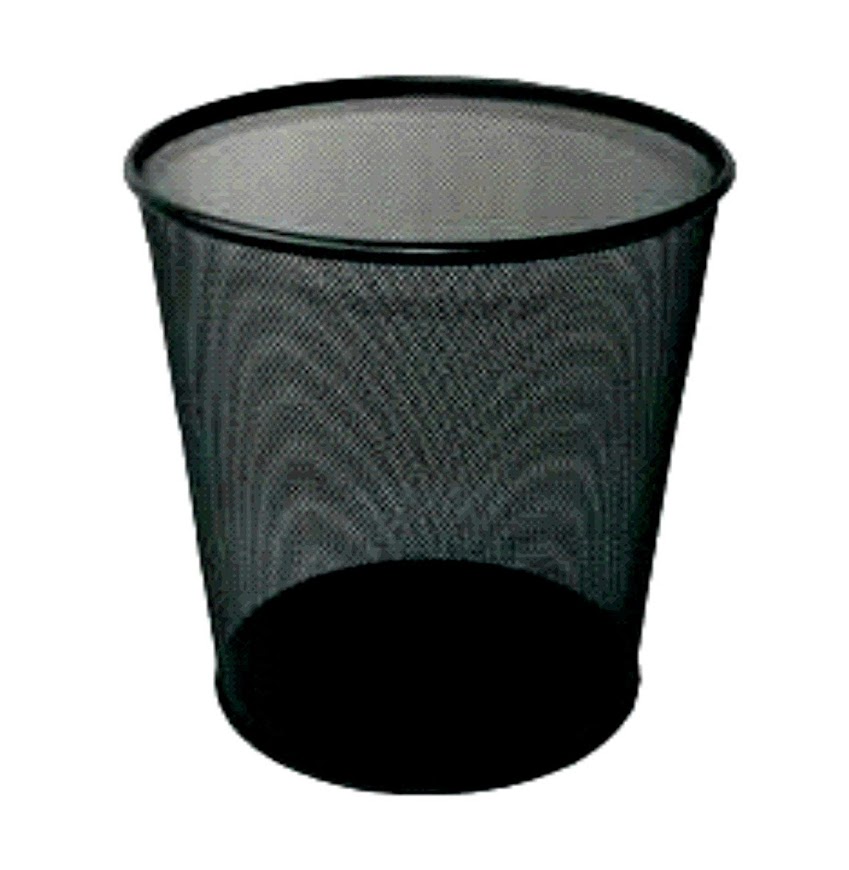 TRES Kosz okrągły standard 355x295mm czarny