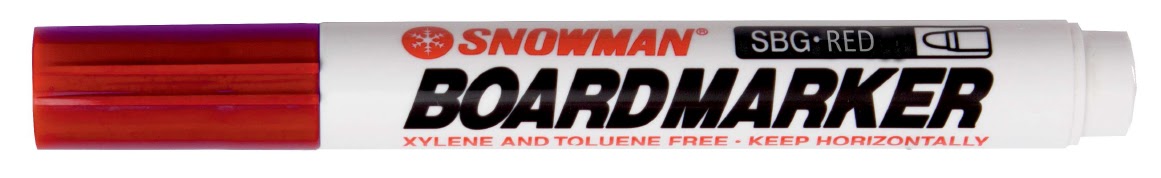 SNOWMAN BG Pisak suchościeralny czerwony