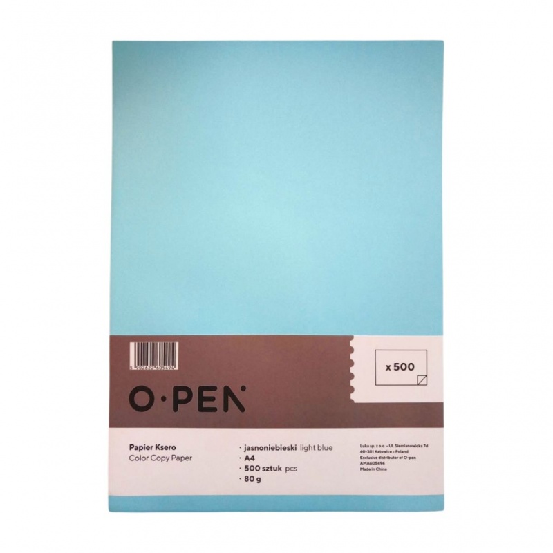 PAPIER O.PEN A4 80G JASNONIEBIESKI