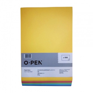PAPIER KSERO A4 80g 100 ark MIX 5 KOL. PASTELOWE