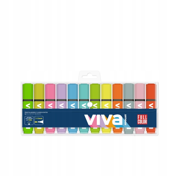 VIVA ZAKREŚLACZ FLUO 12szt